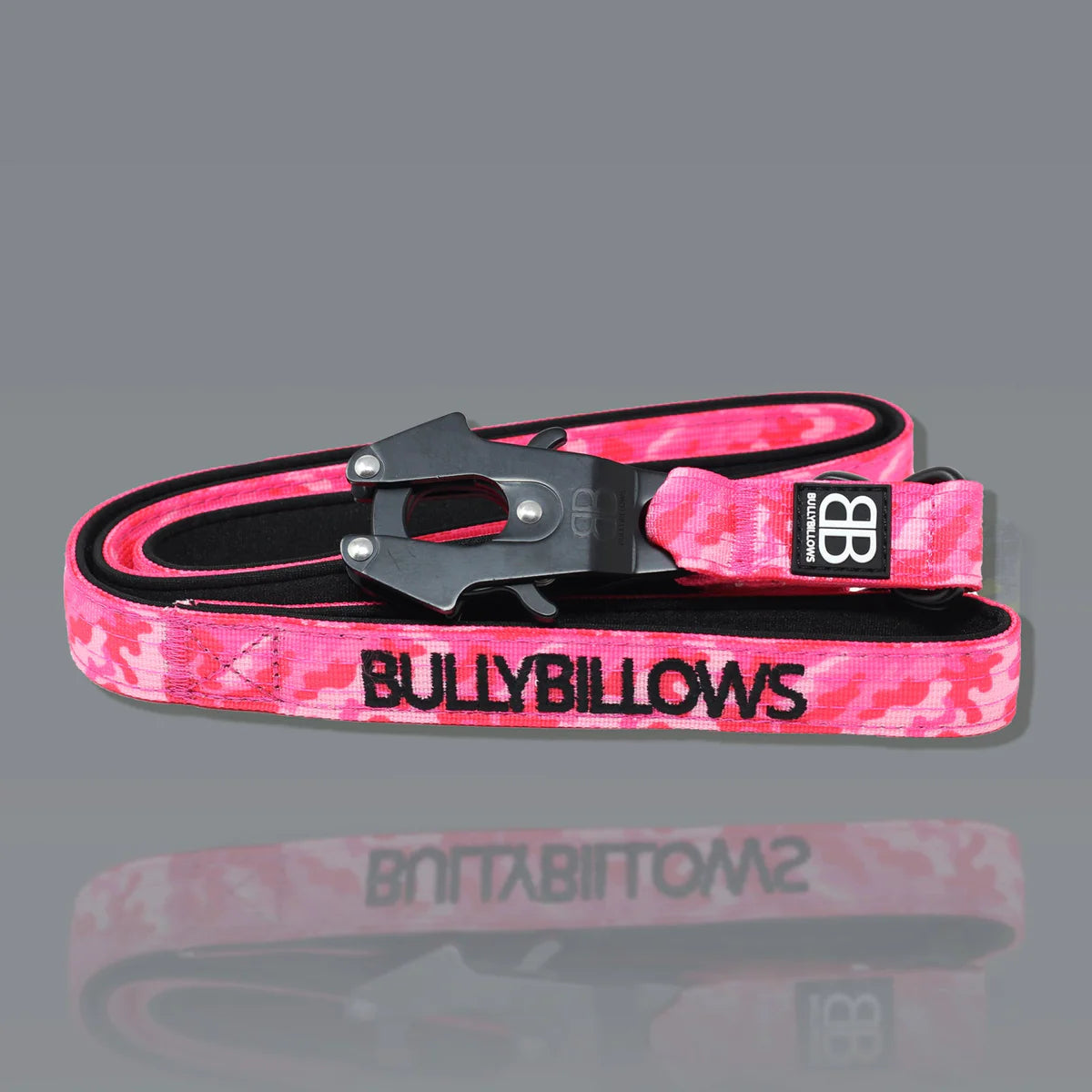 1.4m Swivel Combat Lead | Neoprene Lined, Secure Rated Clip with Soft Handle -CAMO Bubblegum