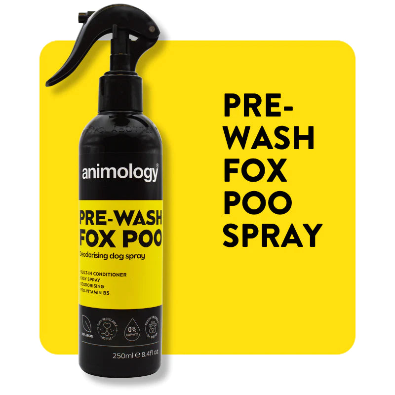 Animology Pre-wash Fox Poo Deodorising Dog Spray 250ml