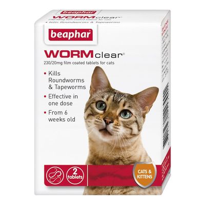 Beaphar WORMclear® Tablets for Cats 2pk