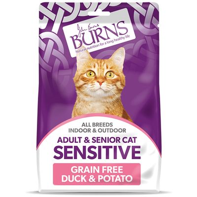 Burns Adult & Senior Cat Sensitive Grain-Free Duck & Potato 300g