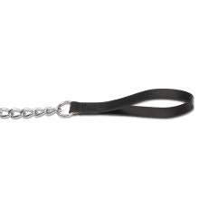 ANCOL LUX LEATHER CHAIN LEAD 50CM