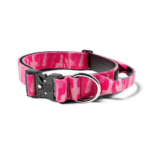 4cm Combat® Collar | With Handle & Rated Clip - CAMO Bubblegum v2.0