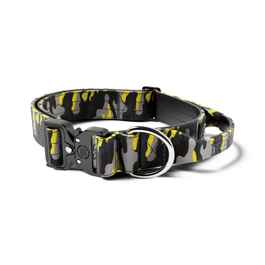 4cm Combat® Collar | With Handle & Rated Clip - CAMO Lightning v2.0