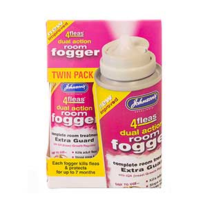 Johnsons 4fleas Room Fogger Twin Pack 200ml