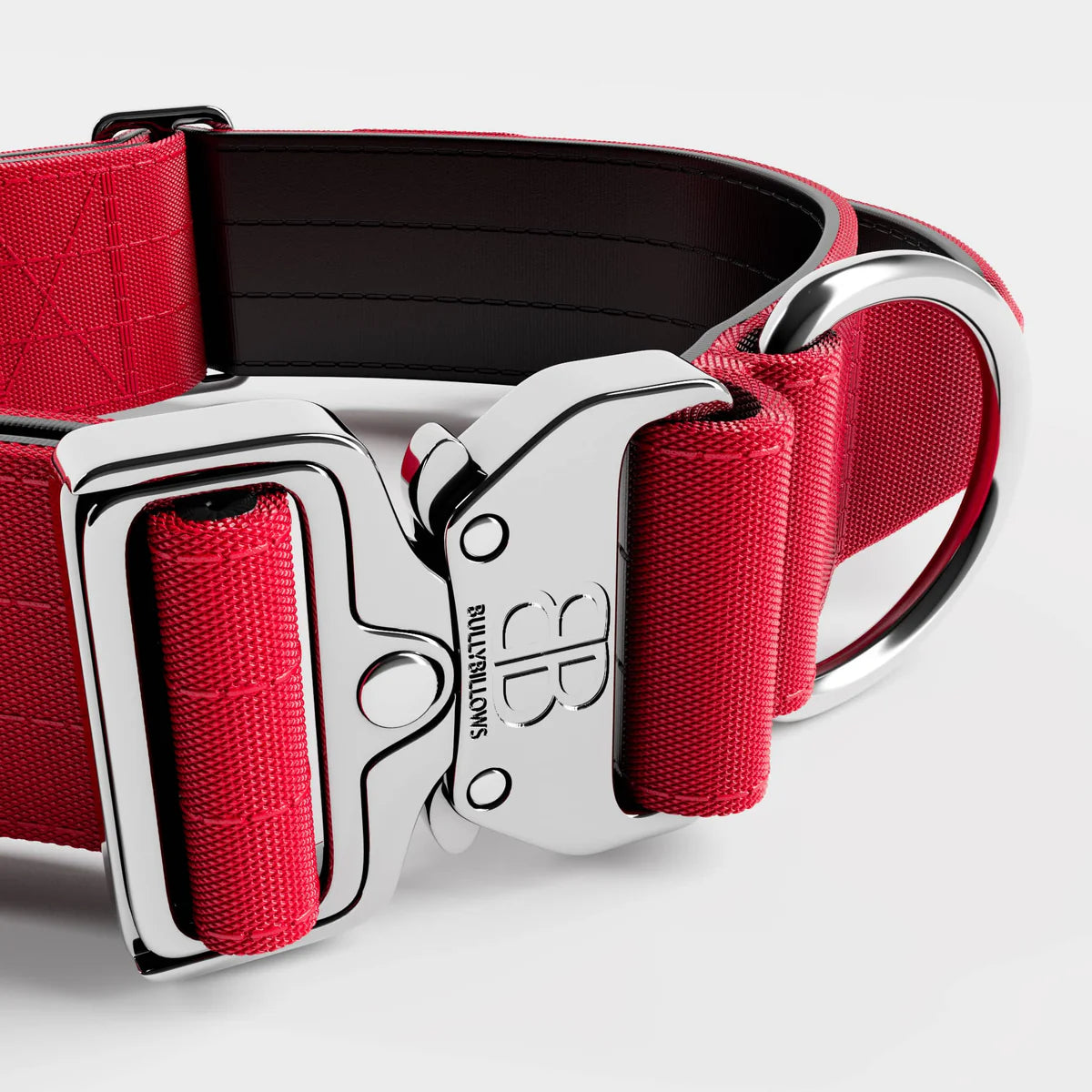 5cm Combat® Collar | With Handle & Rated Clip - PLATINUM Red v2.0