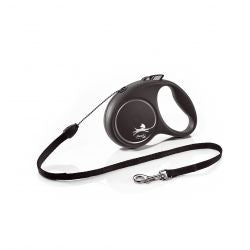 Flexi Black Design Cord 5m, Grey Sml