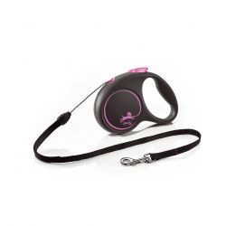 Flexi Black Design Cord 5m, pink sml