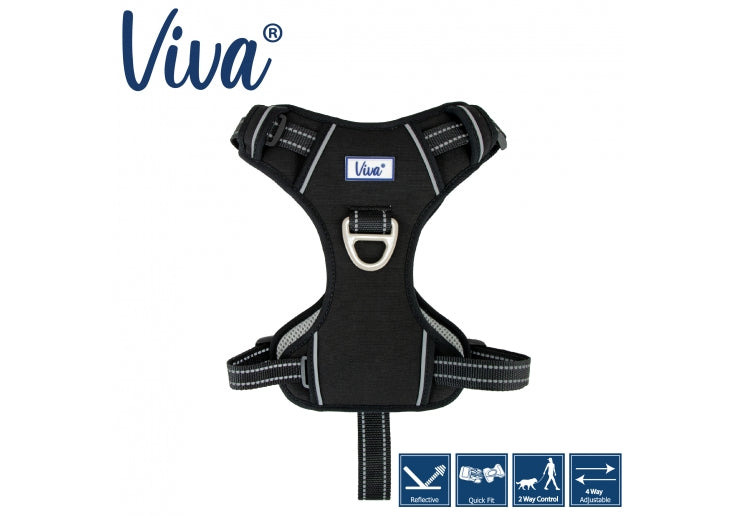 Viva Exercise & Travel Harness Black