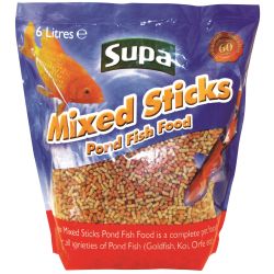 POND FISH MIXED STICKS 6L