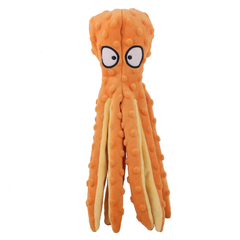 Octopus Plush Dog Toys for Teething – Soft, Durable, Interactive Chew Toys