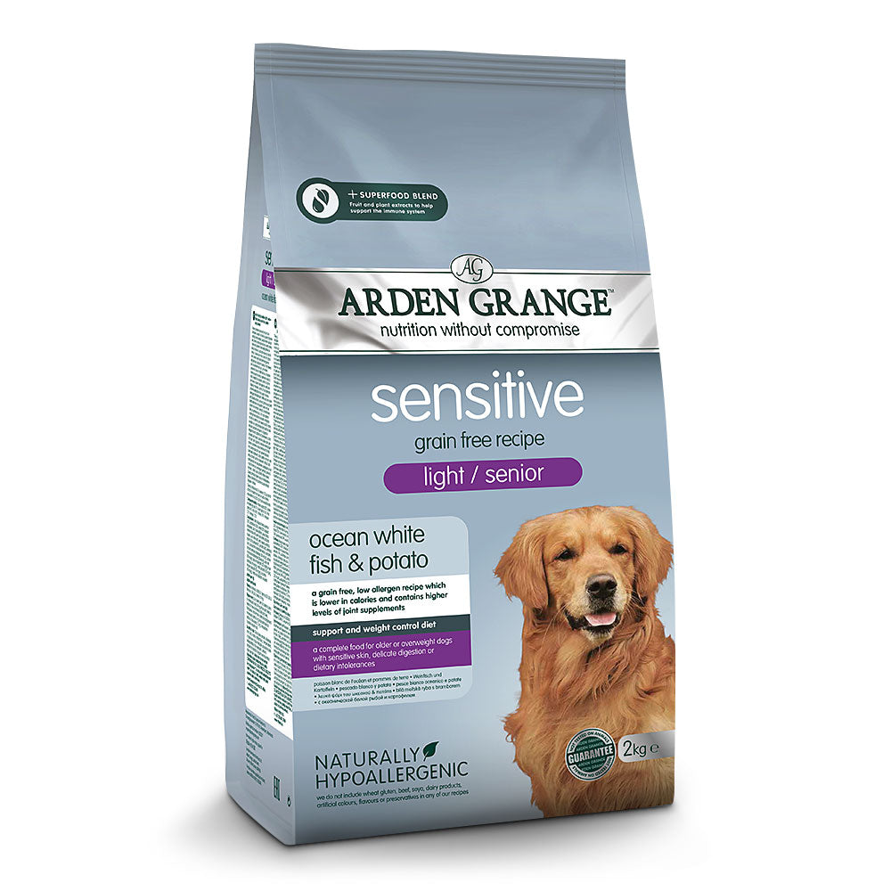 Arden Grange Sensitive Light / Senior - grain free - ocean white fish & potato