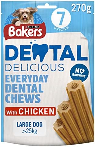 Bakers Dental Delicious Large Chicken Dog Chews 7pcs