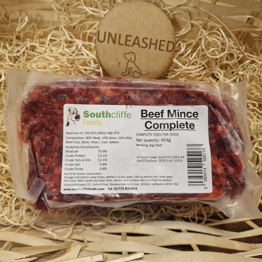 Southcliffe Complete Beef Mince. 80/10/10 454g