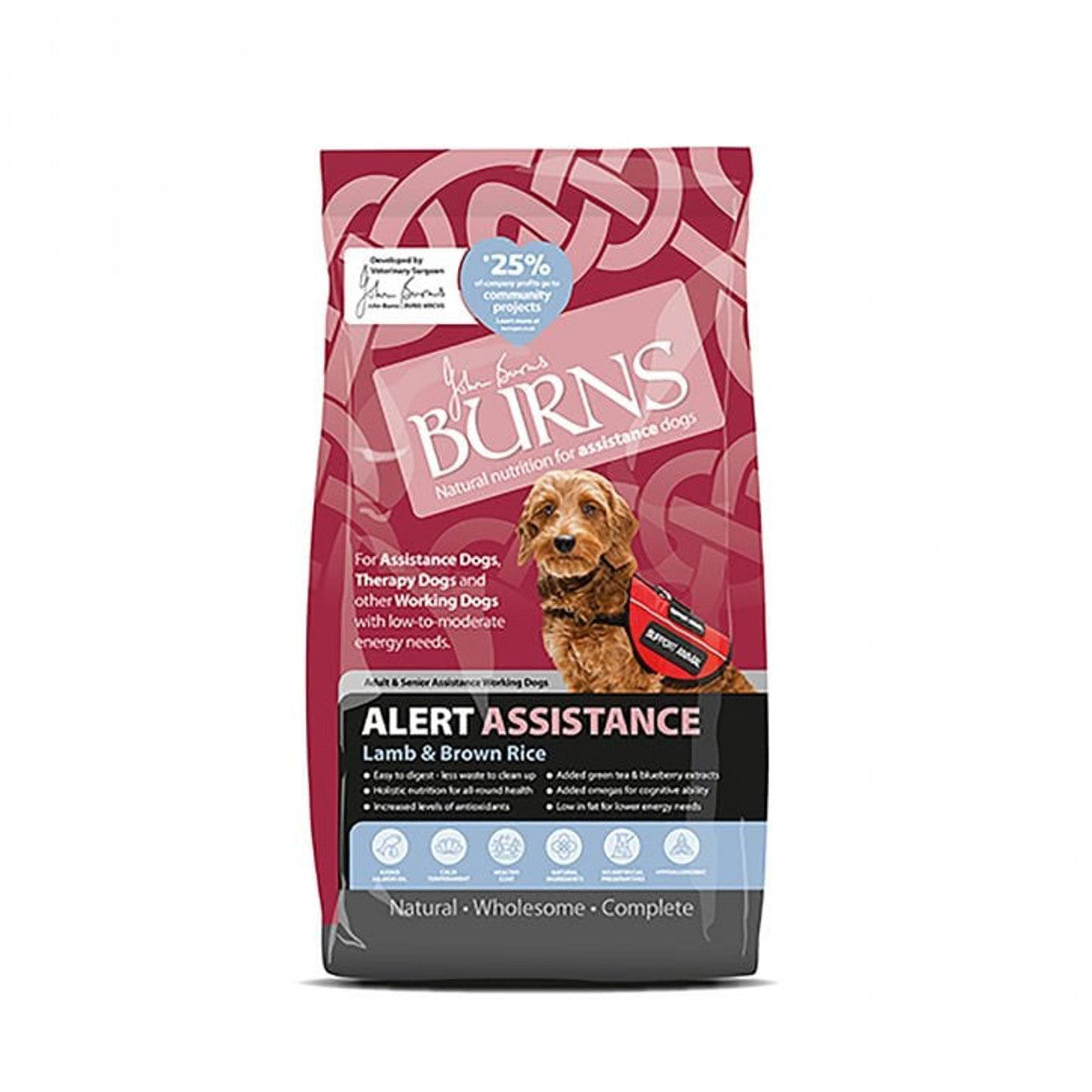 Burns Alert Assistance Lamb & Brown Rice Dog Food