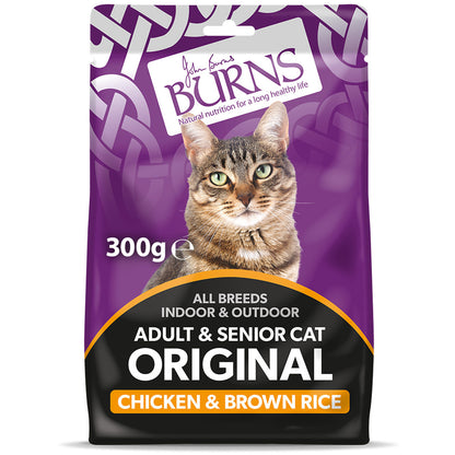 Burns Adult & Senior Cat Original Chicken & Brown Rice 300g