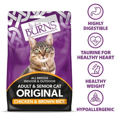 Burns Adult & Senior Cat Original Chicken & Brown Rice 300g