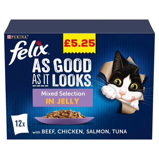 Felix As Good As It Looks 12 x 100g Mixed (In Jelly)