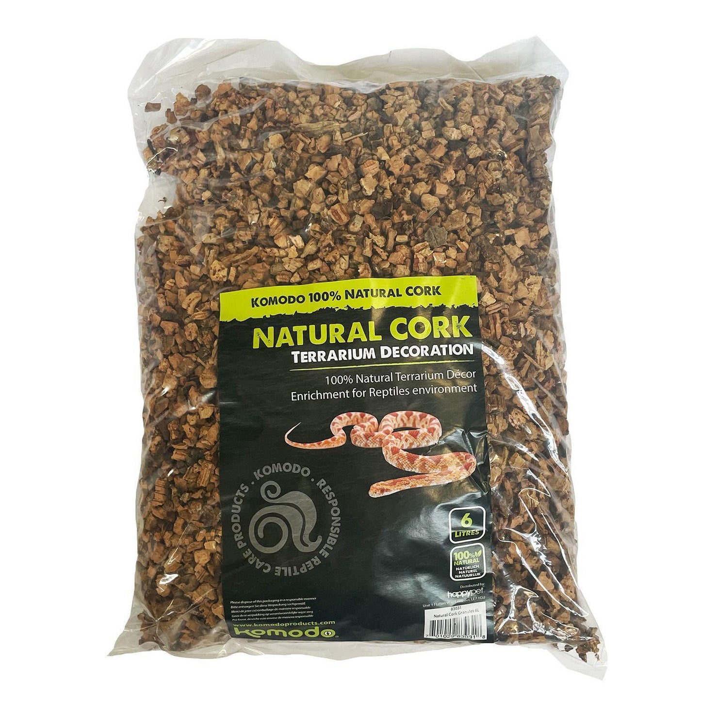 Komodo Natural Cork Substrate 6L