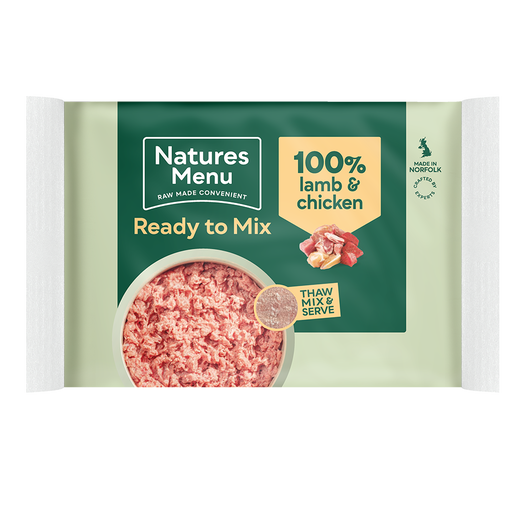 Natures Menu Ready to Mix Lamb & Chicken Block 400g