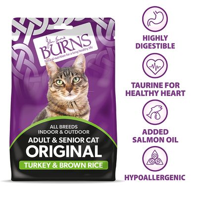 Burns Adult & Senior Cat Original Turkey & Brown Rice 300g