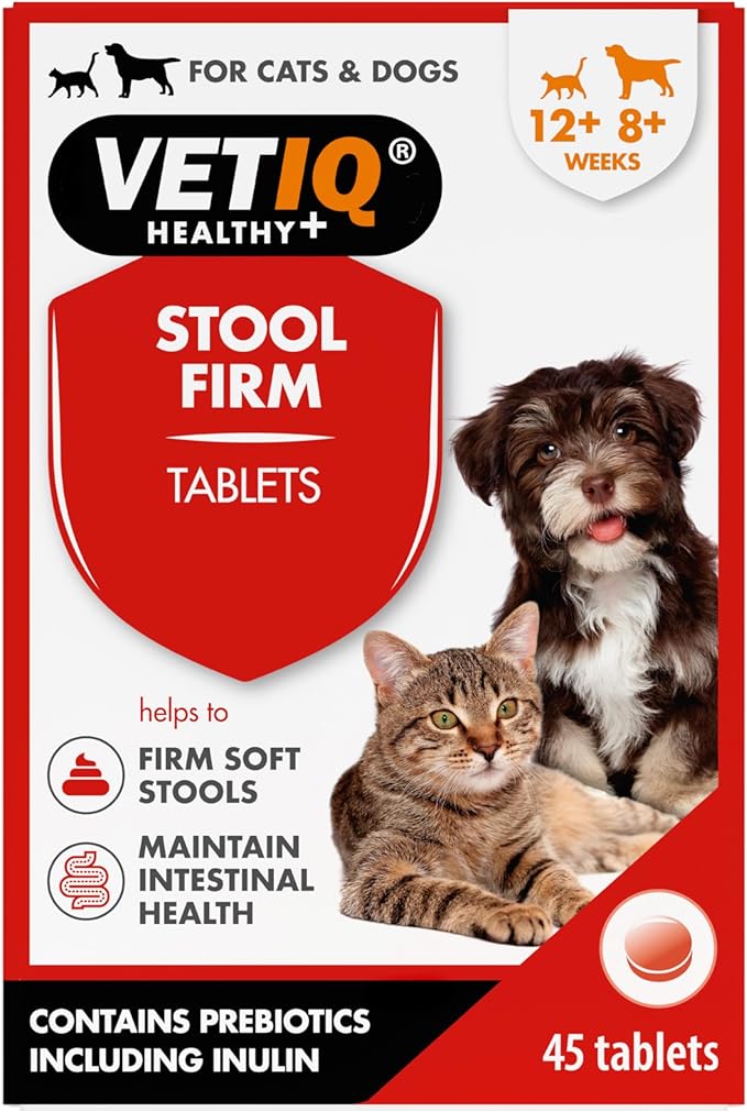 VETIQ Stool Firm 45 Tablets, Dog & Cat Stool Firmer