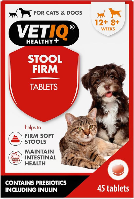 VETIQ Stool Firm 45 Tablets, Dog & Cat Stool Firmer