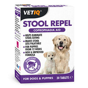 VetIQ Stool Repel Coprophagia Aid For Dogs & Puppies 30 Tablets