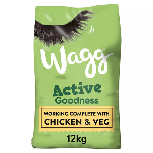 Wagg Active Goodness Dog Food with Chicken & Veg 12kg