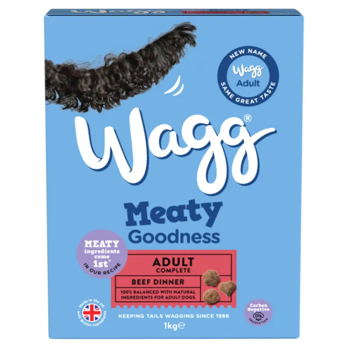 Wagg Meaty Goodness Adult Complete Beef Dinner Dry Dog Food 2kg