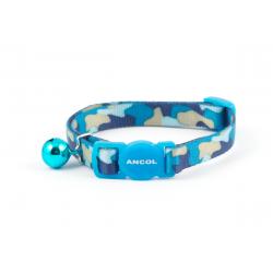 Ancol Safety Buckle Collar/ Blue Camo