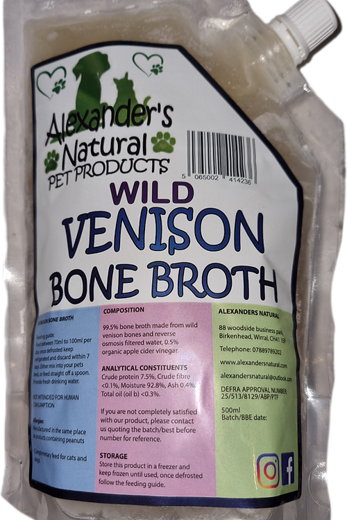 ALEXANDERS NATURAL WILD VENISON BONE BRO