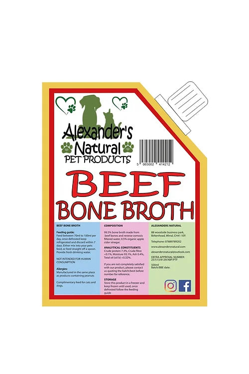 ALEXANDERS NATURAL BEEF BONE BROTH POUCH