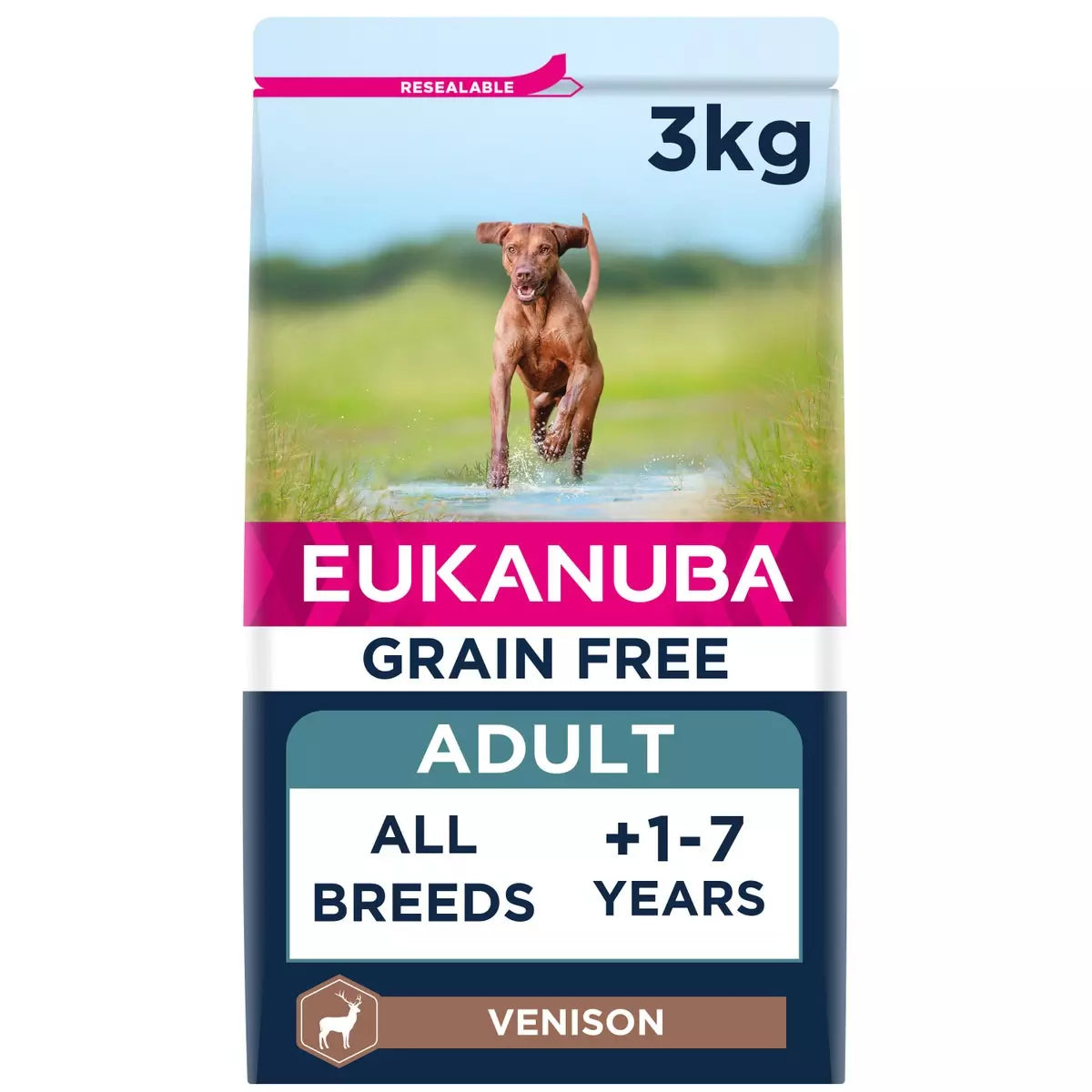 Eukanuba Grain Free Venison Adult Dog Food 3kg