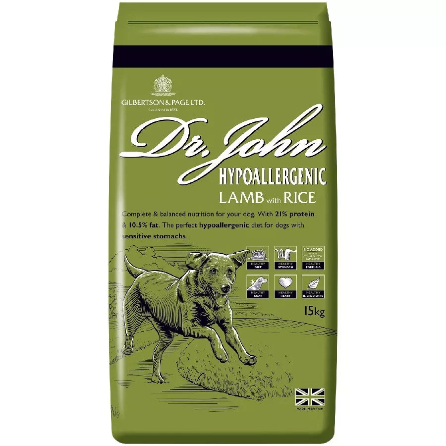 Dr. John Hypoallergenic Lamb with Rice Dog Food