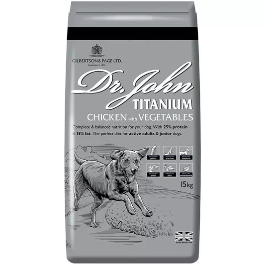 Dr. John Titanium Chicken with Vegetables Dog Food