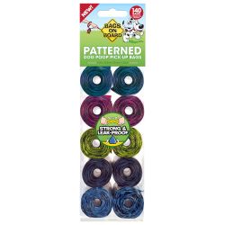 Patterned Poo Bags 10 rolls