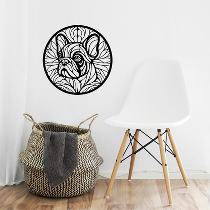 French Bulldog Mandala Style Wall Art